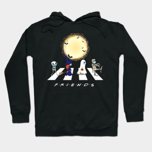 Cute Friends Halloween Road Hoodie